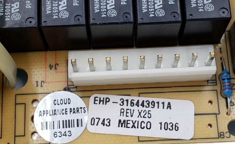 Genuine Frigidaire Oven Control Board 316443911 Same Day Ship & 60 Days Warranty