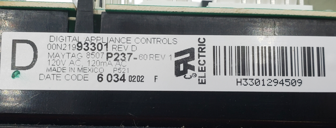 Genuine Maytag Range Control Board 8507P237-60 Same Day Ship & 60 Days Warranty*