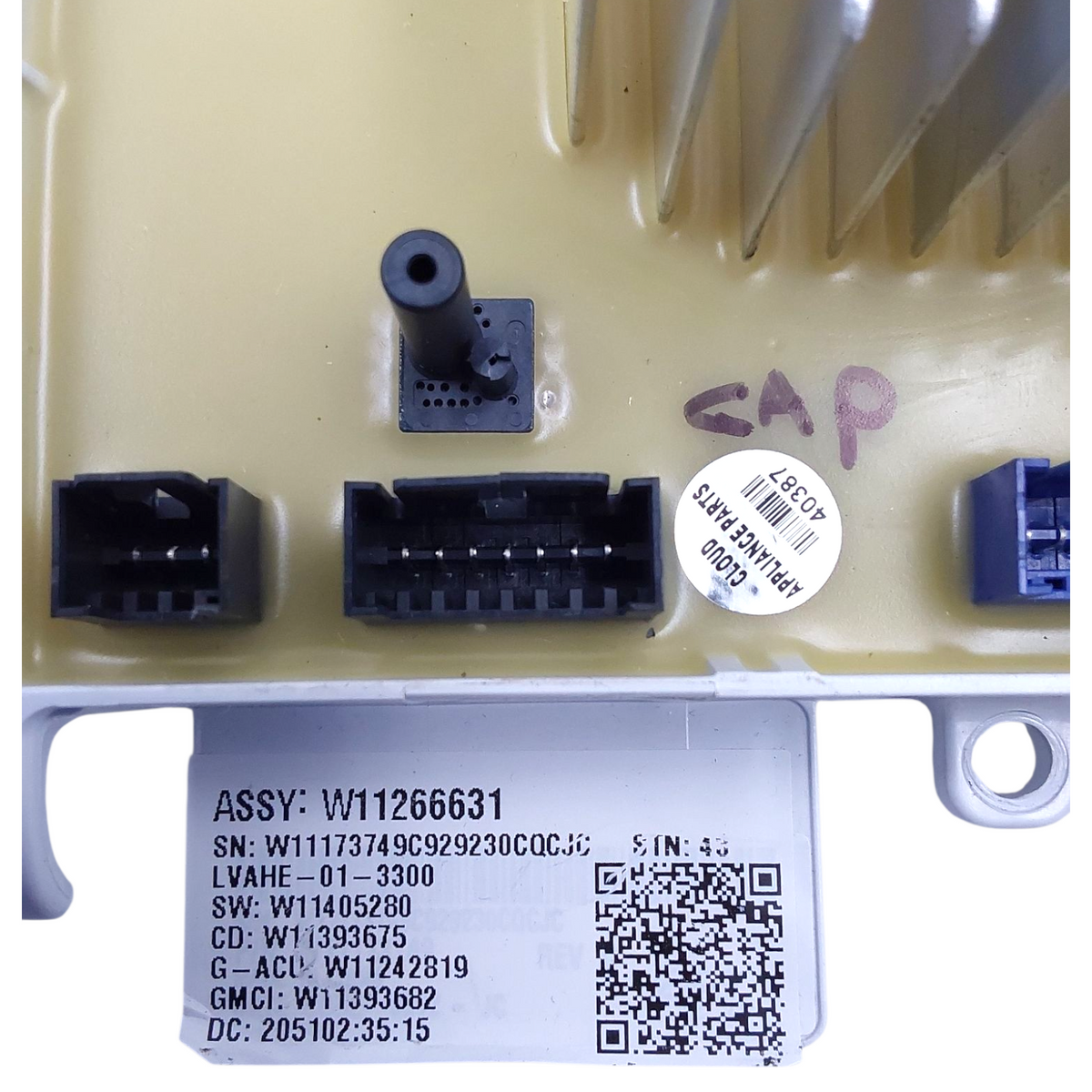Whirlpool OEM Washer Control Board W11266631 *Same Day Ship & 60 Days Warranty**