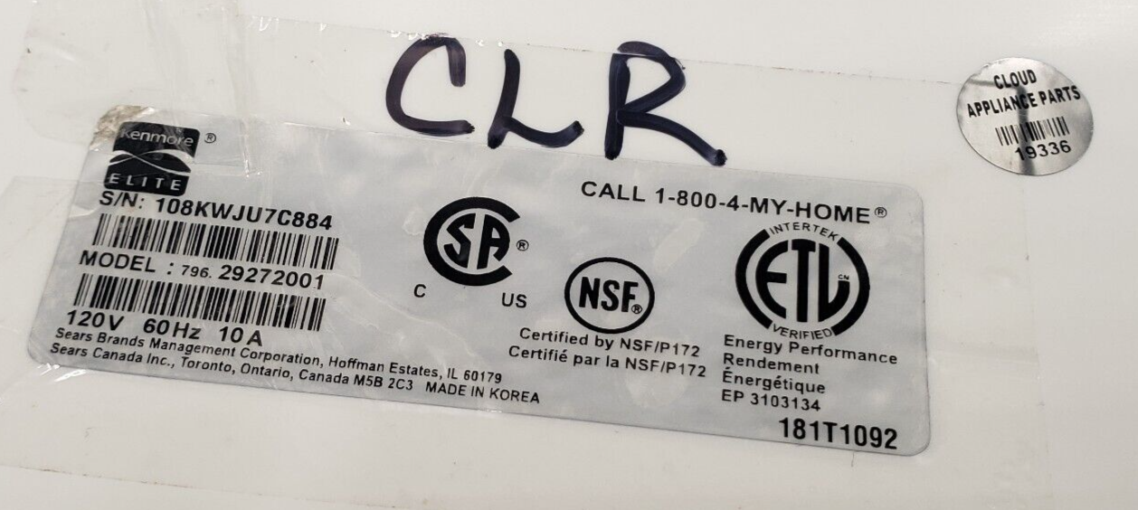 Genuine LG Washer Lid Assembly AFG72909503 *Same Day Shipping & 60 Days Warranty