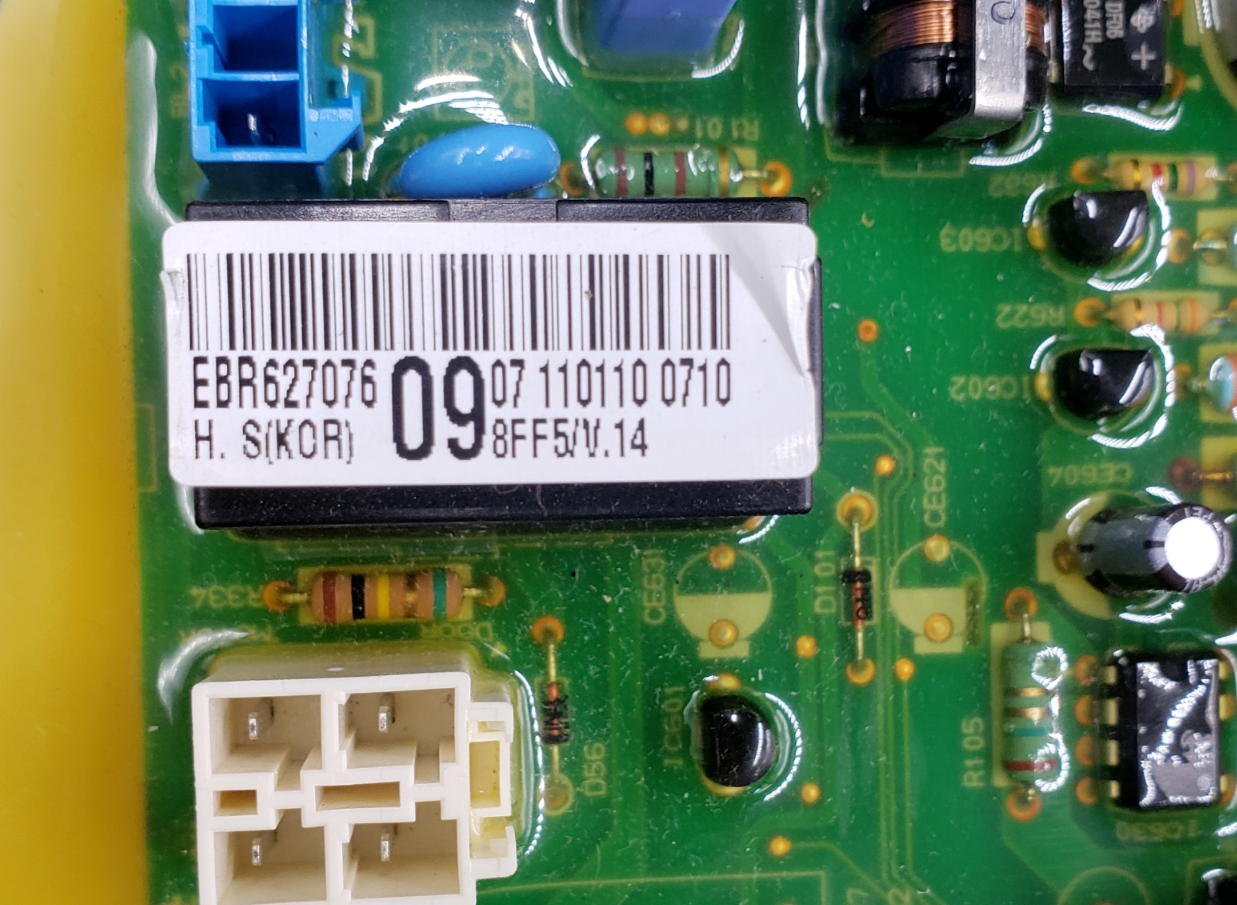 Genuine LG Dryer Main Control Board EBR62707609 Same Day Ship & 60 Days Warranty