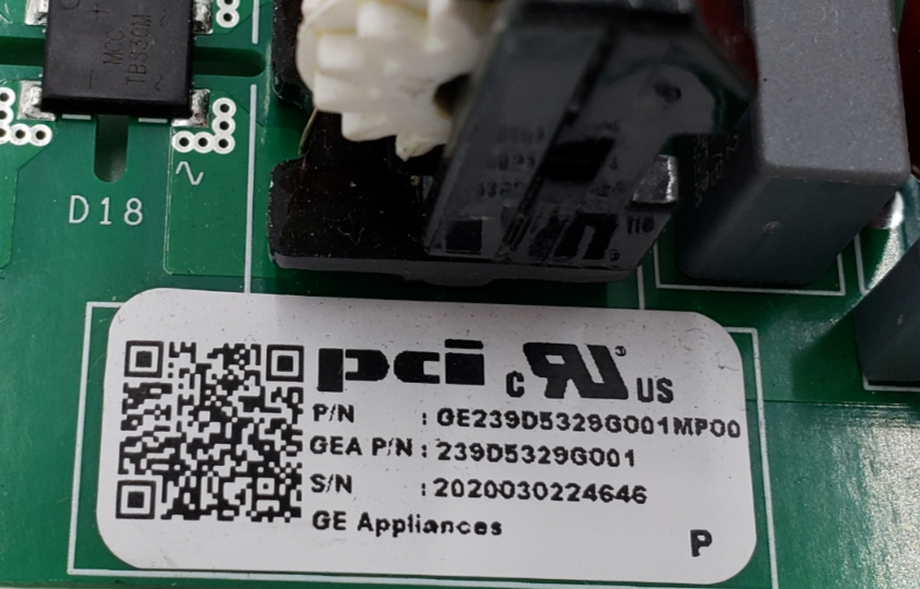 Genuine GE Refrigerator Control 239D5329G001 **Same Day Ship & 60 Days Warranty*