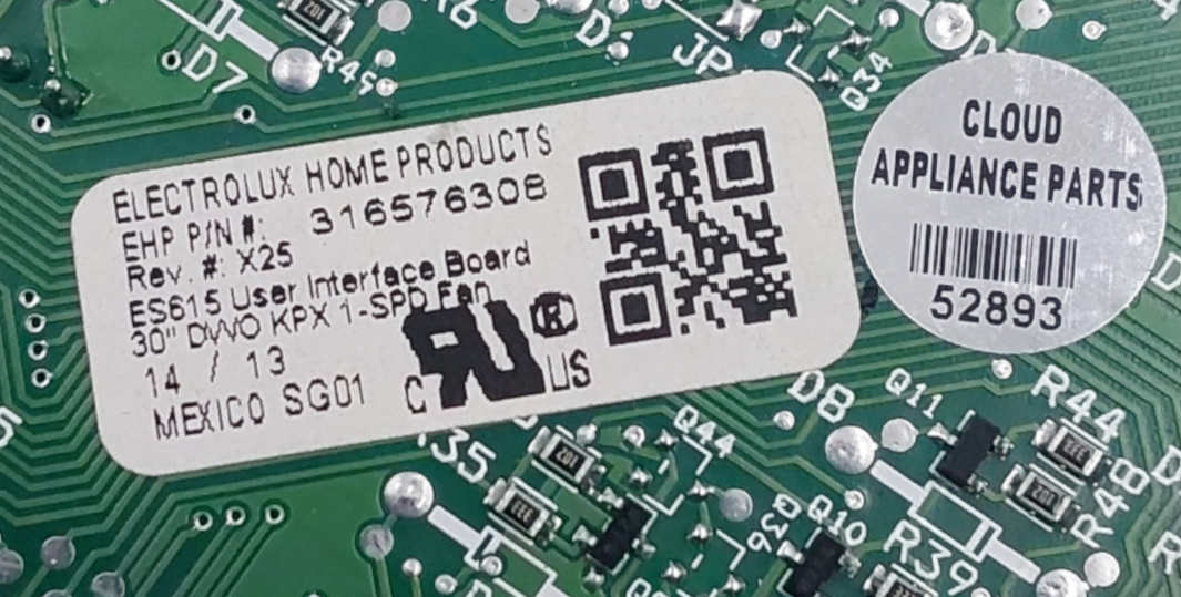 Genuine Frigidaire Oven Control Board 316576308 Same Day Ship & 60 Days Warranty