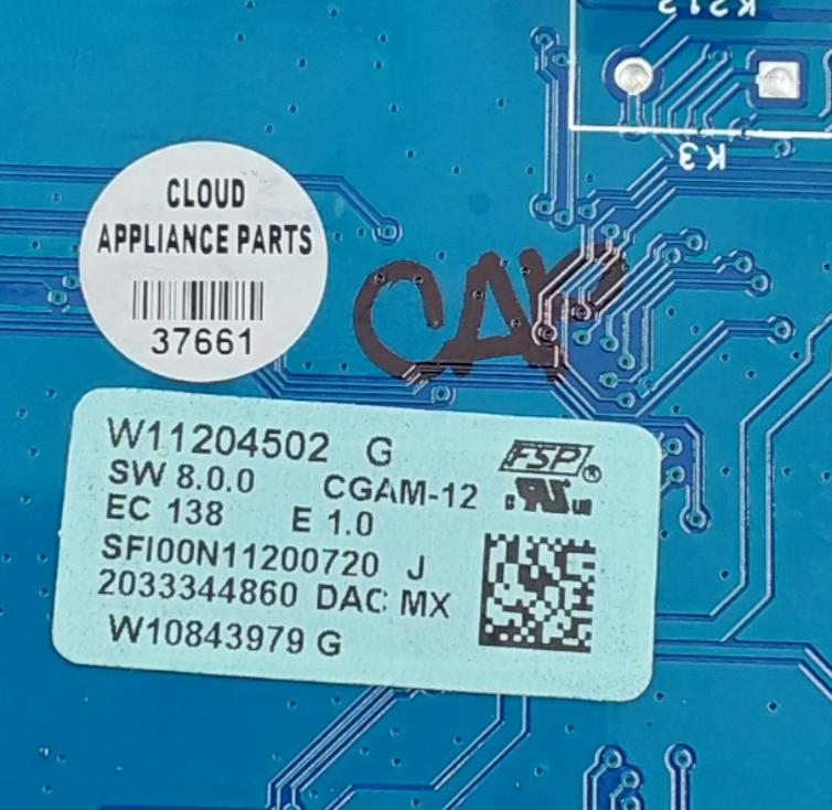 Genuine Whirlpool Range Control Board W11204502 Same Day Ship & 60 Days Warranty
