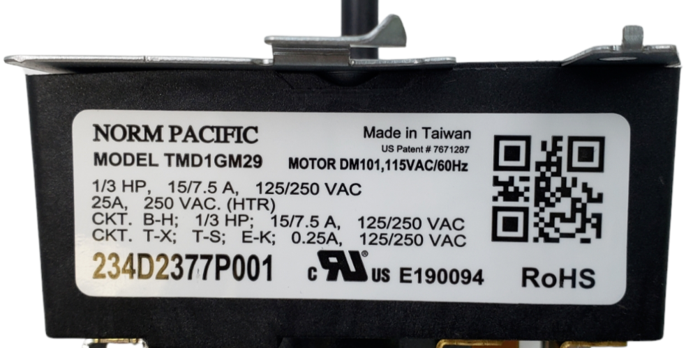 New OEM GE Dryer Timer Assembly 234D2377P001 *Same Day Ship & 60 Days Warranty**
