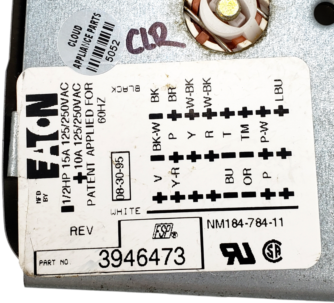 Genuine Whirlpool Washer Timer Control 3946473 Same Day Ship & 60 Days Warranty*