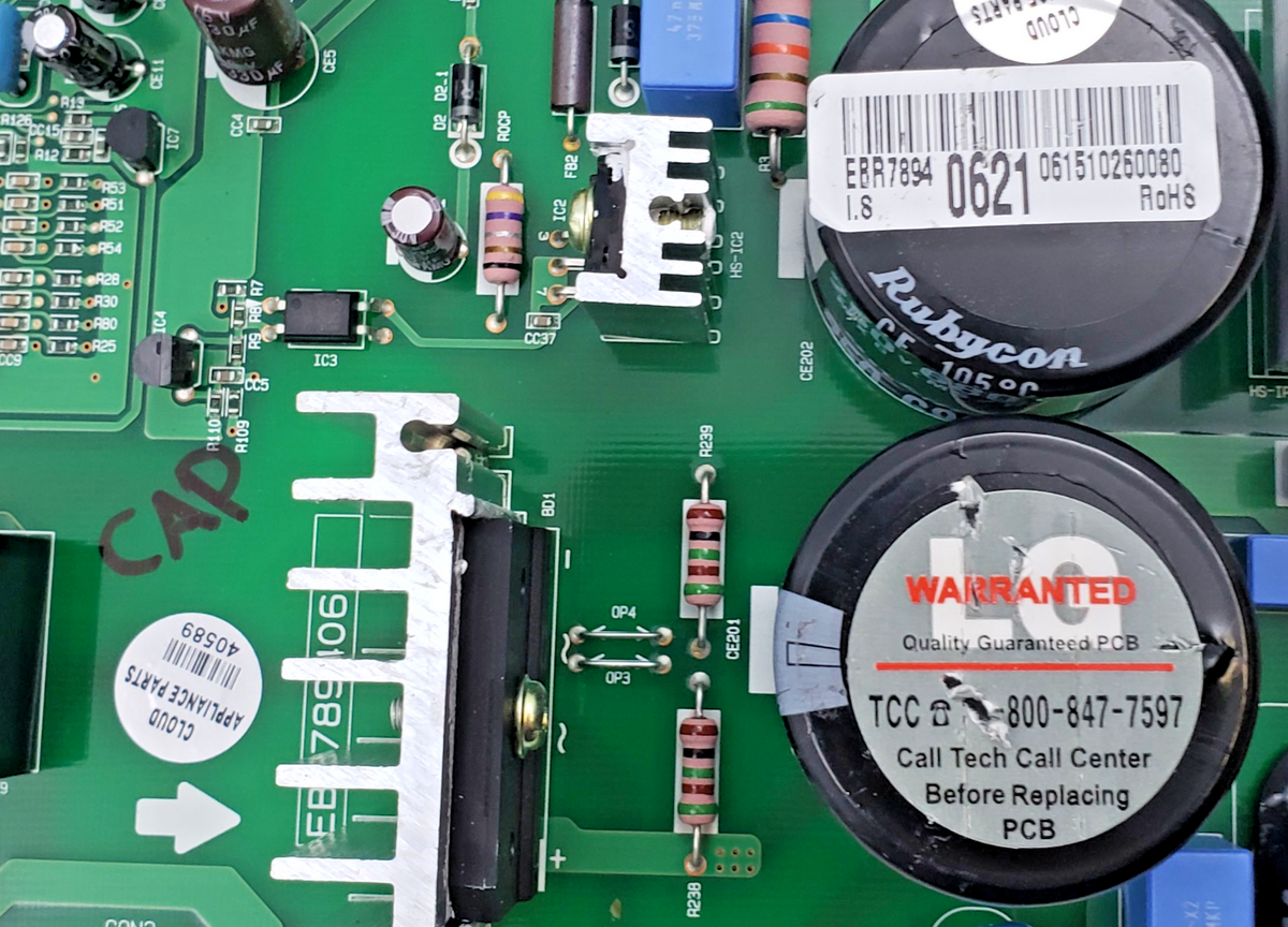 LG Genuine Fridge Control Board EBR78940621 Same Day Shipping & 60 Days Warranty