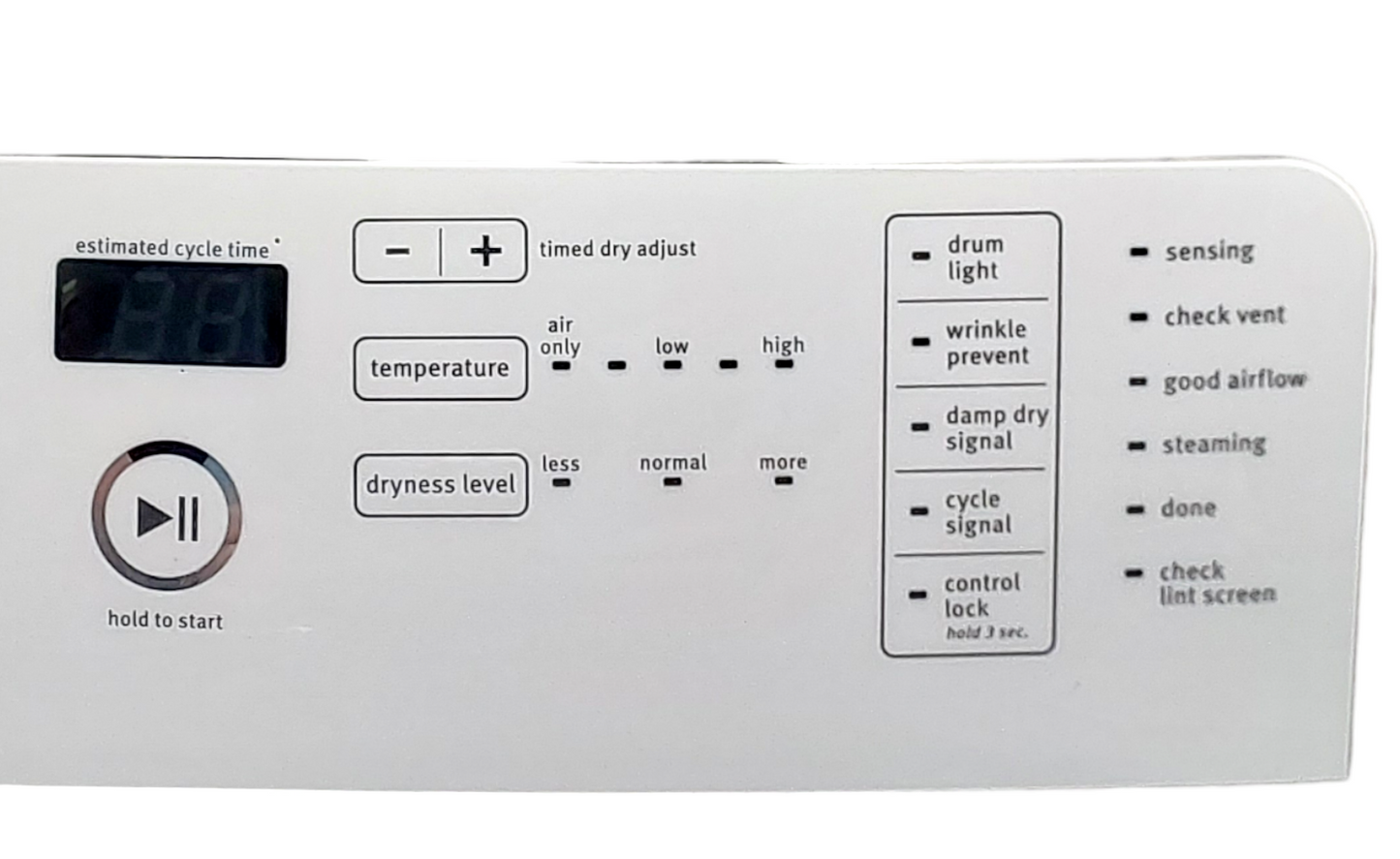 Genuine Whirlpool Dryer Control Panel W10469304 Same Day Ship & 60 Days Warranty