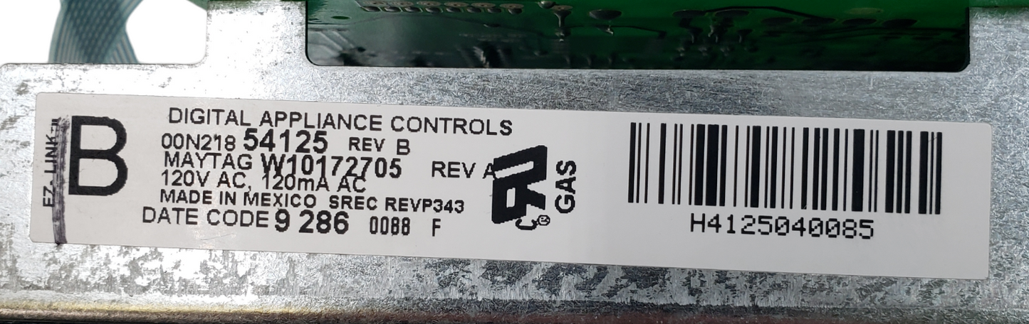 Genuine Whirlpool Oven Control Board W10172705 *Same Day Ship & 60 Days Warranty