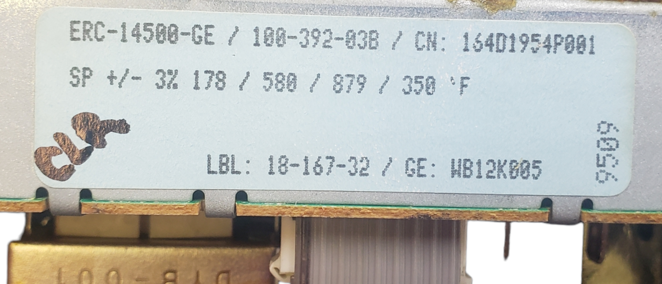 Genuine GE Range Control Board 164D1954P001 Same Day Shipping & 60 Days Warranty