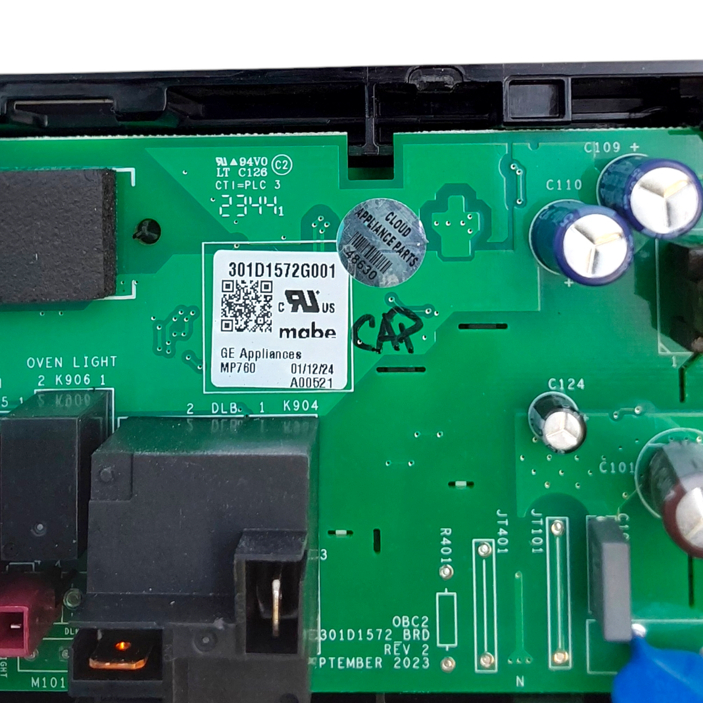 Genuine GE Range Control Board 301D1572G001 Same Day Shipping & 60 Days Warranty