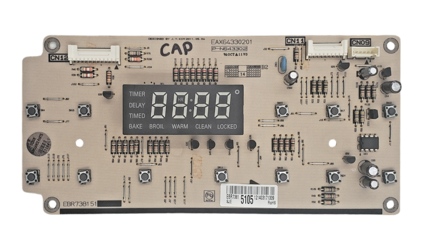 Genuine LG Range Control Board EBR73815105 Same Day Shipping & 60 Days Warranty*