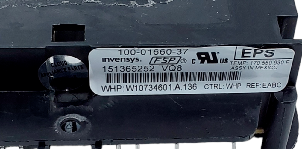 Genuine Whirlpool Range Control Board W10734601 Same Day Ship & 60 Days Warranty