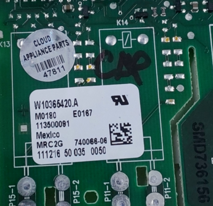 Genuine Whirlpool Range Control Board W10365420 Same Day Ship & 60 Days Warranty