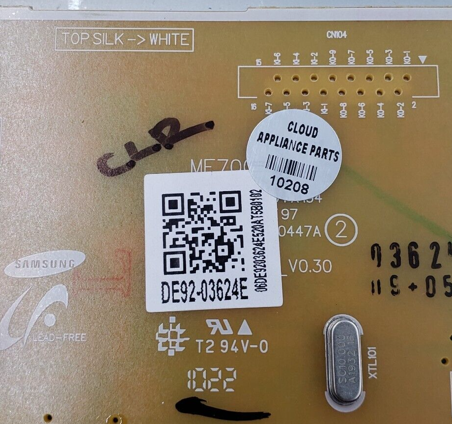 OEM Samsung Microwave Control Panel DE92-03624E Same Day Ship & 60 Days Warranty