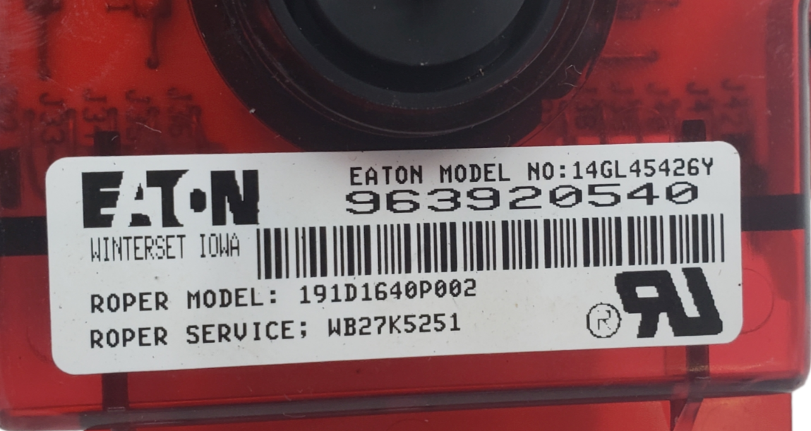 Genuine GE Range Control Board 191D1640P002 Same Day Shipping & 60 Days Warranty