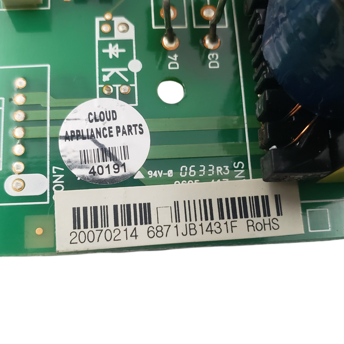 LG Genuine Fridge Control Board 6871JB1431F Same Day Shipping & 60 Days Warranty