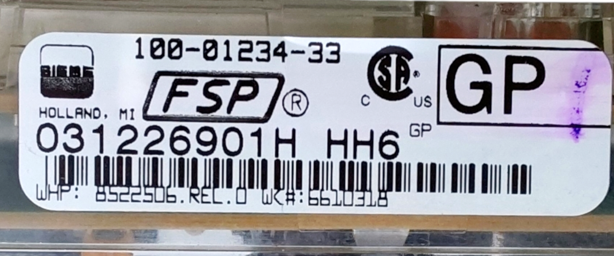 Genuine Whirlpool Oven Control Board 8522506 Same Day Ship & **60 Days Warranty*