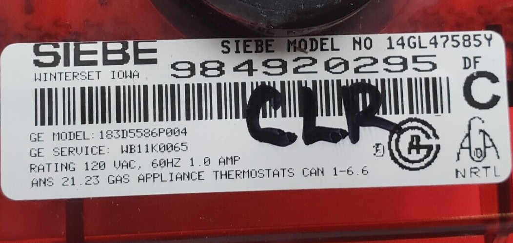 Genuine GE Range Control 183D5586P004 Board Same Day Shipping & 60 Days Warranty