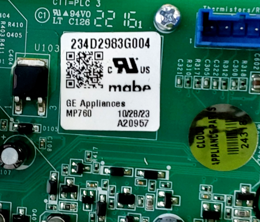 New GE Dryer Main Control Board 234D2983G004 *Same Day Ship & 60 Days Warranty**