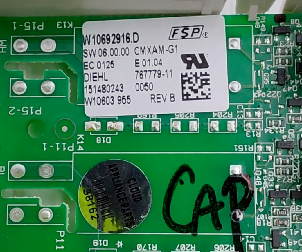 Genuine Whirlpool Range Control Board W10692916 Same Day Ship & 60 Days Warranty