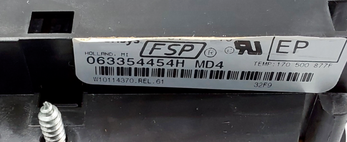 Genuine Whirlpool Range Control Board W10114370 Same Day Ship & 60 Days Warranty