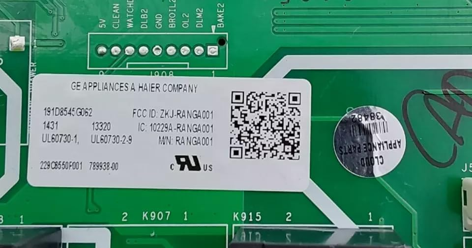 GE Genuine Range Control Board 191D8545G062 Same Day Shipping & 60 Days Warranty
