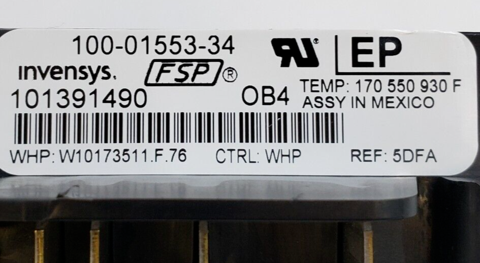 Genuine Whirlpool Range Control Board W10173511 Same Day Ship & 60 Days Warranty