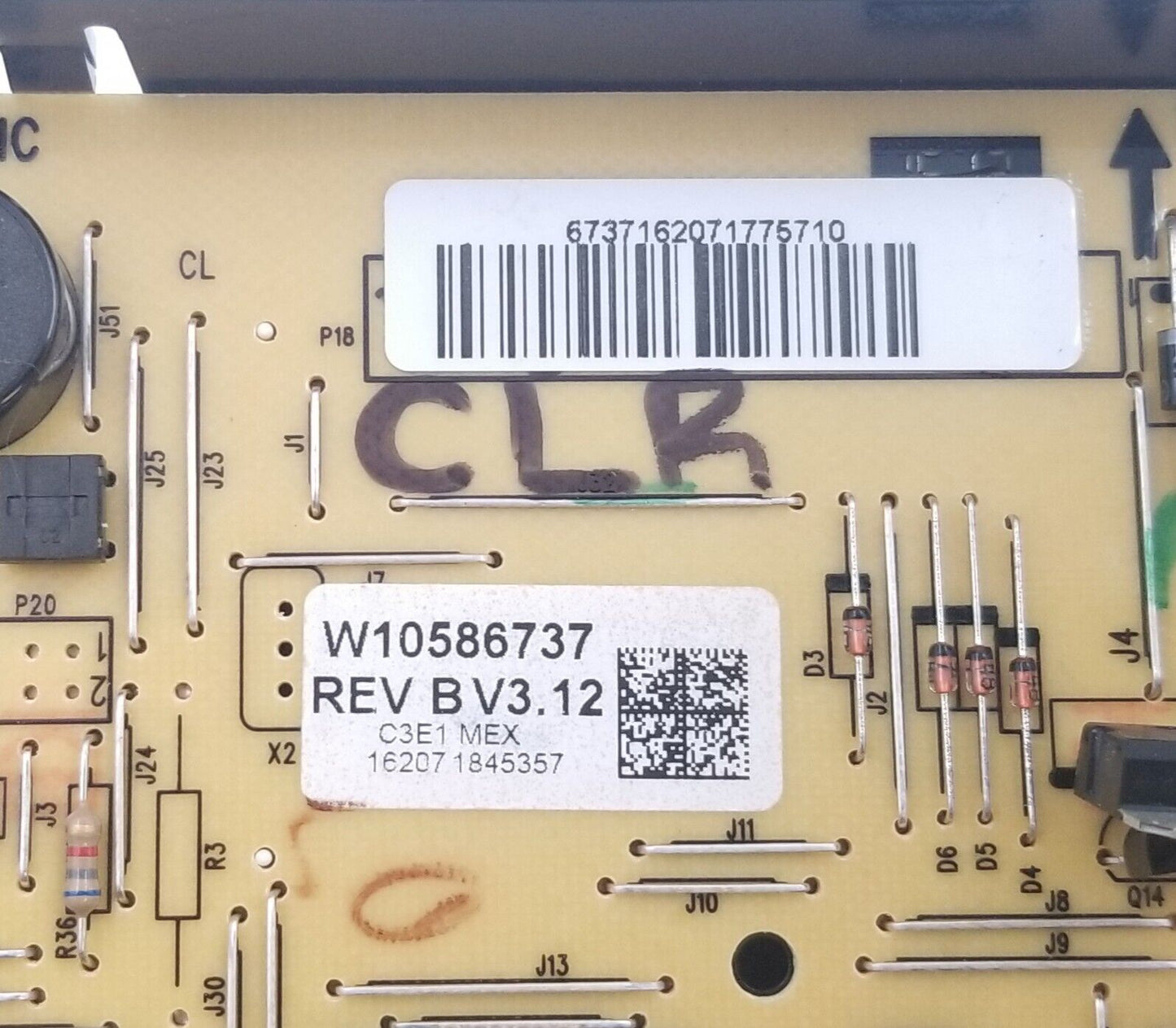 Genuine Whirlpool Oven Control Board W10586737 Same Day Ship & *60 Days Warranty