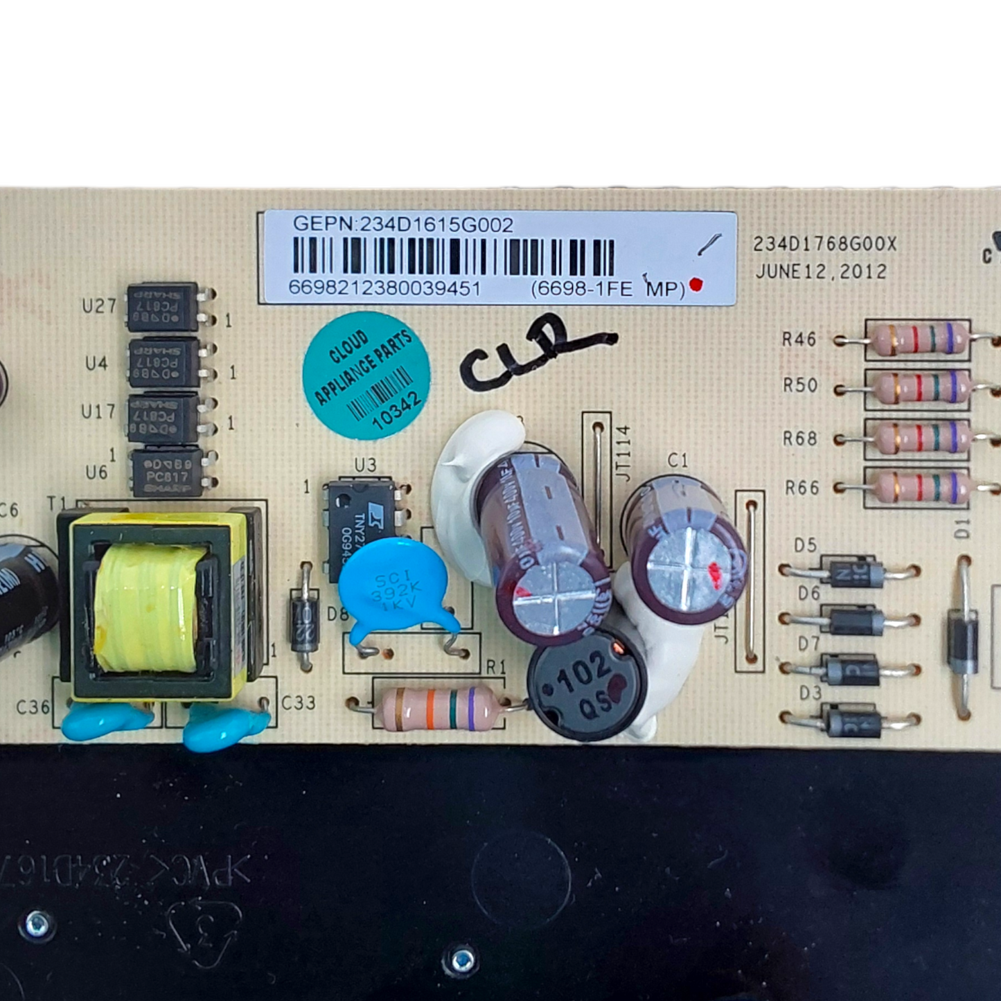 Genuine GE Dryer Control Board 234D1615G002 Same Day Shipping & 60 Days Warranty