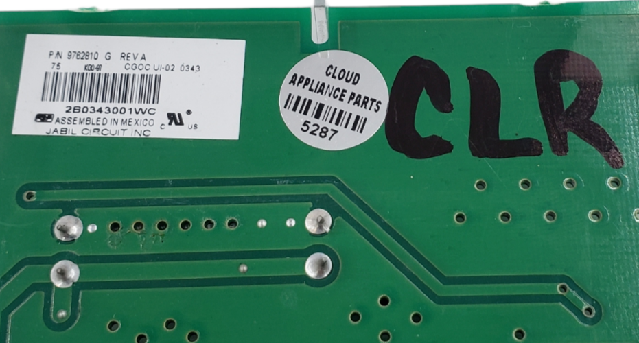 Genuine Whirlpool Oven Control Board 9762810 Same Day Ship & **60 Days Warranty*