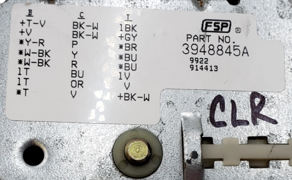 Genuine Whirlpool Washer Timer Assembly 3948845 Same Day Ship & 60 Days Warranty