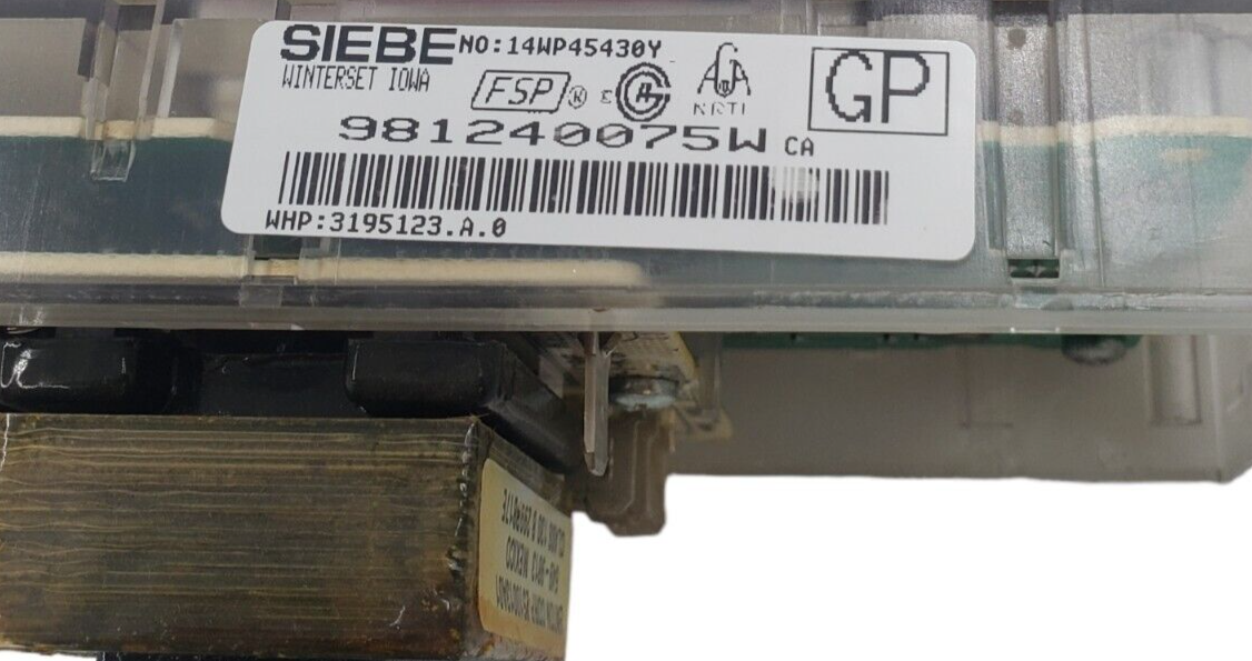 Genuine Whirlpool Oven Control Board 3195123 Same Day Ship & **60 Days Warranty*