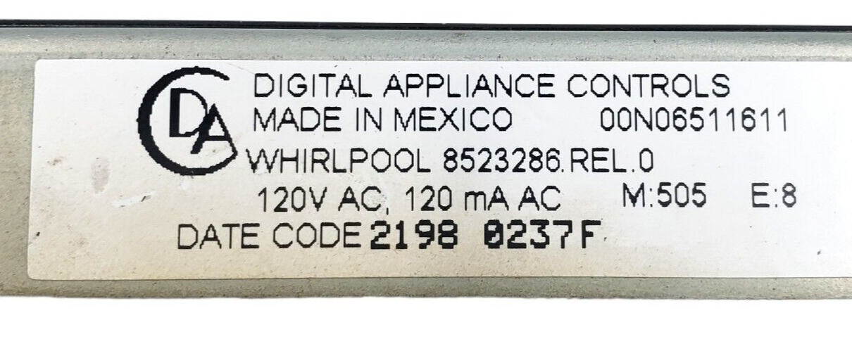 Genuine Whirlpool Range Control Board 8523286 *Same Day Ship & 60 Days Warranty*