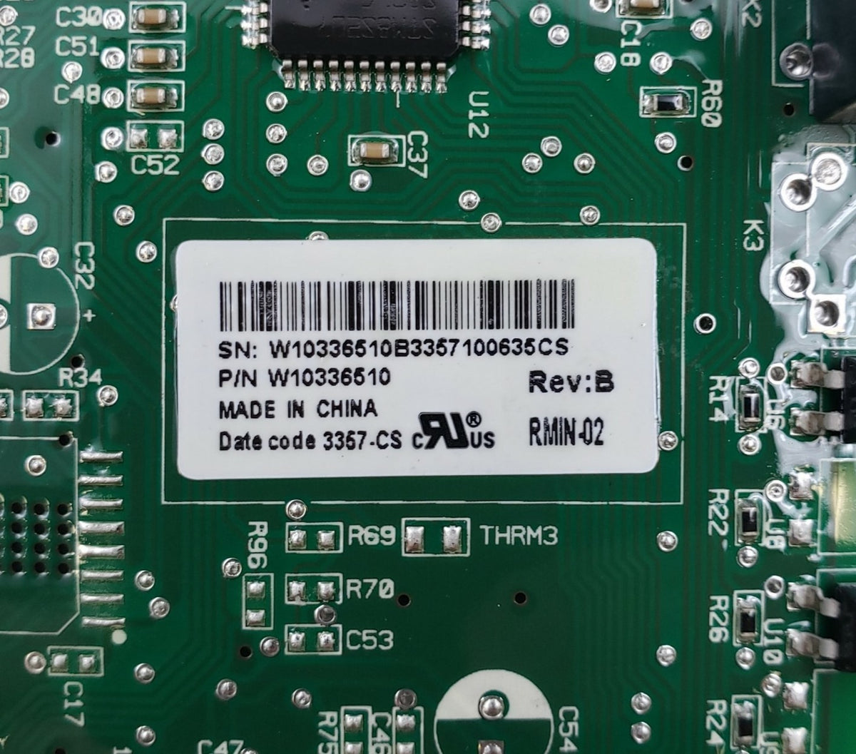Whirlpool OEM Fridge Control Board W10336510 *Same Day Ship & 60 Days Warranty**
