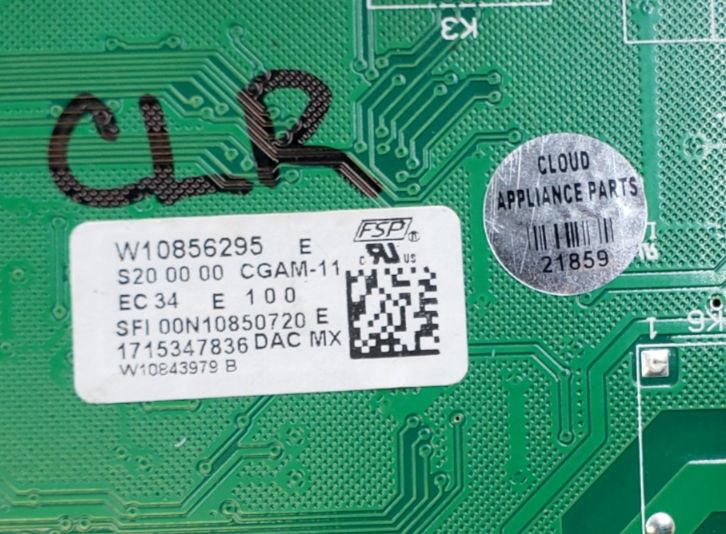 Genuine Whirlpool Oven Control Board W10856295 *Same Day Ship & 60 Days Warranty