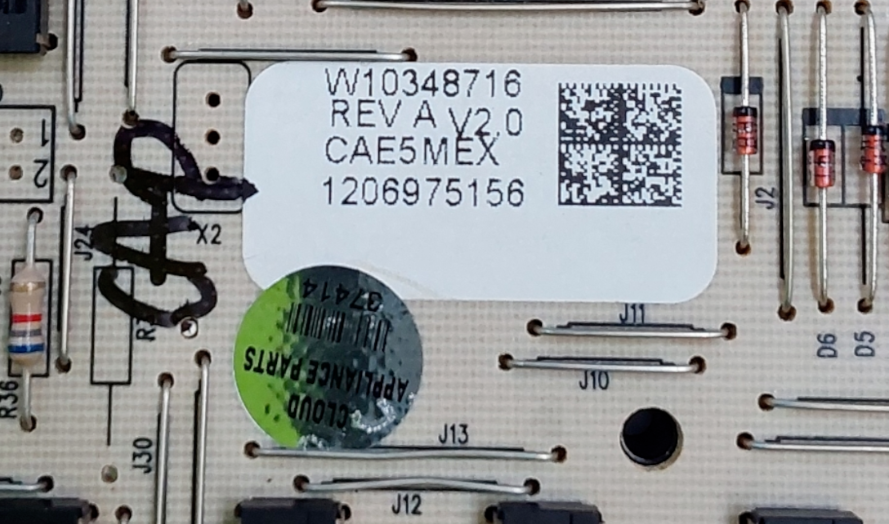 Genuine Whirlpool Range Control Board W10348716 Same Day Ship & 60 Days Warranty