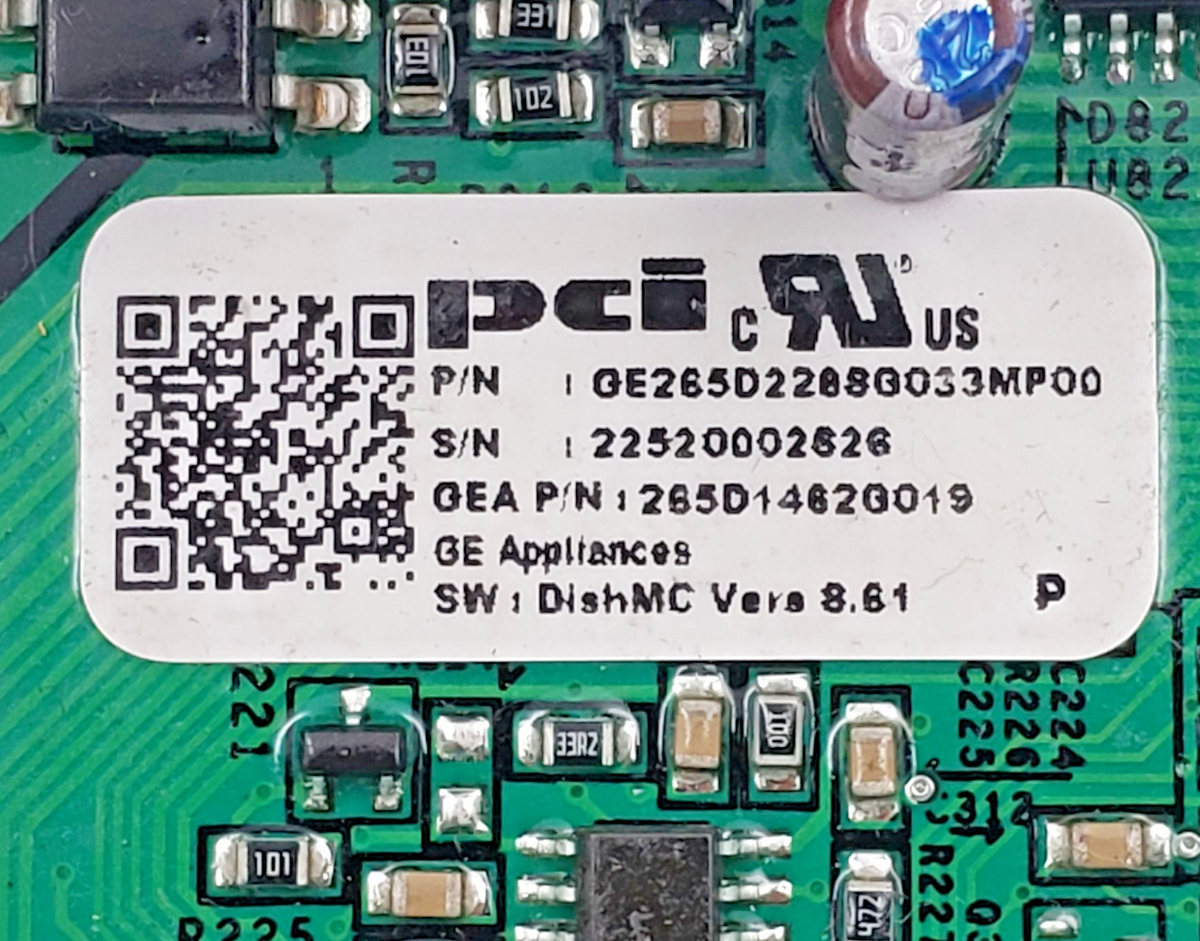 Genuine GE Diswasher Control Board 265D2288G033 Same Day Ship & 60 Days Warranty