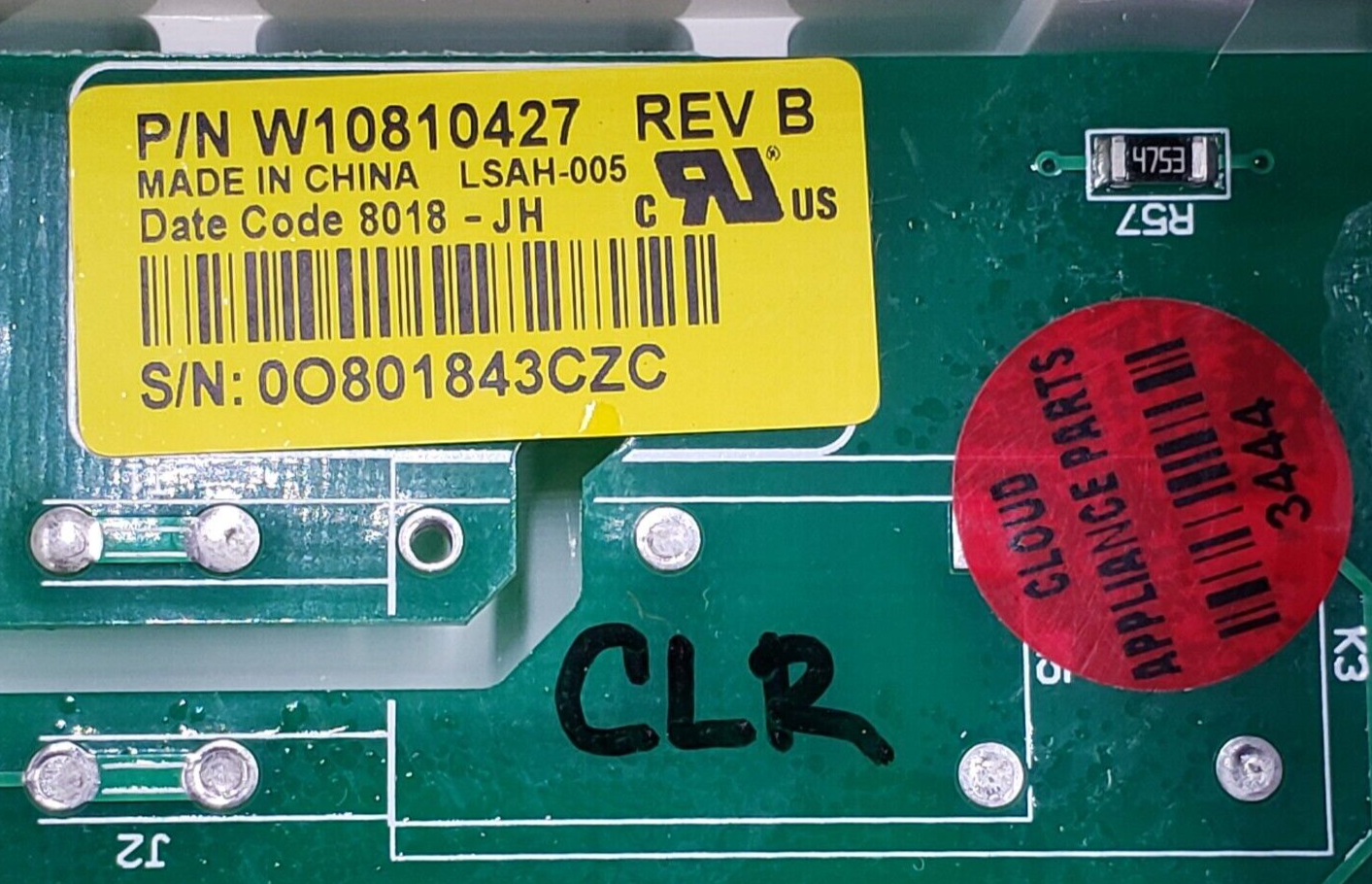 Genuine Whirlpool Dryer Control Board W10810427 Same Day Ship & 60 Days Warranty