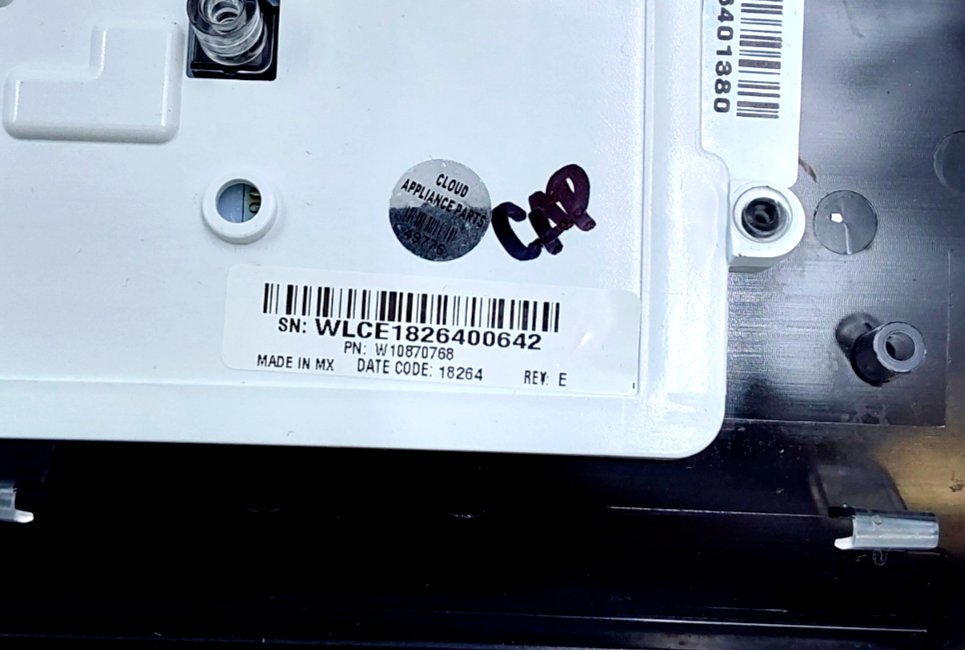 Genuine Whirlpool Dryer Control Panel W10870768 Same Day Ship & 60 Days Warranty