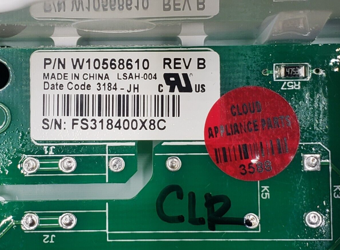 Genuine Whirlpool Dryer Control Board W10568610 Same Day Ship & 60 Days Warranty