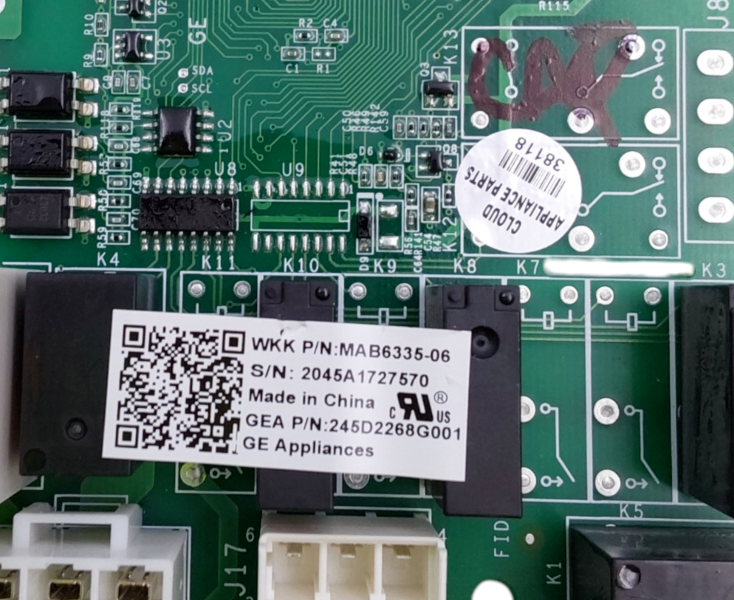 Genuine GE Fridge Control Board 245D2268G001 Same Day Shipping &60 Days Warranty