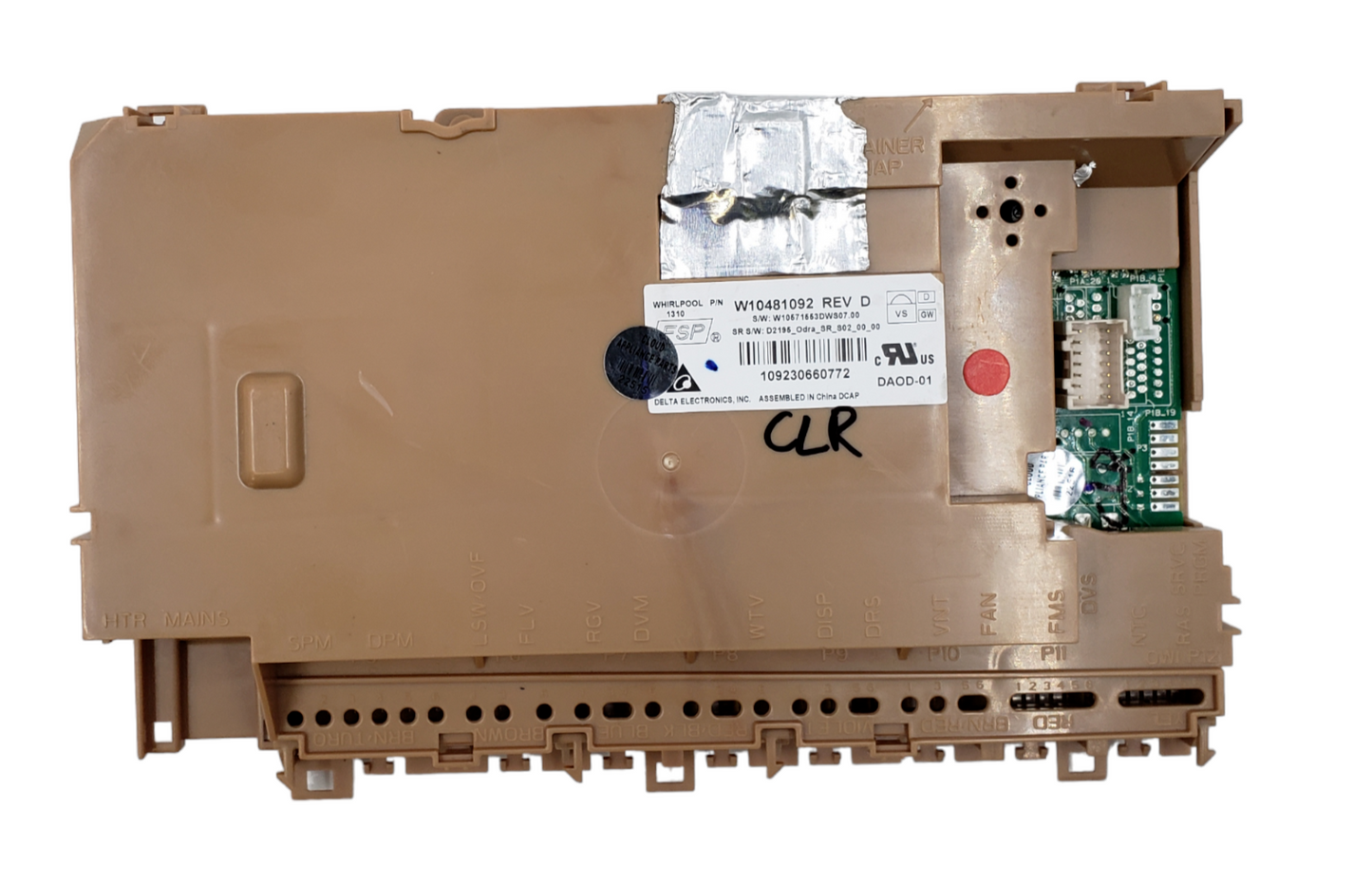 Genuine Whirlpool Dishwasher C. Board W10481092 Same Day Ship & 60 Days Warranty
