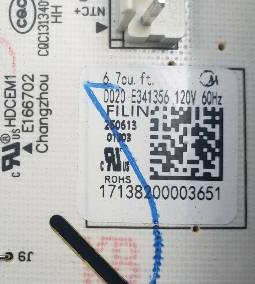 Midea OEM Dryer Control Board 17138200003651 **Same Day Ship & 60 Days Warranty*