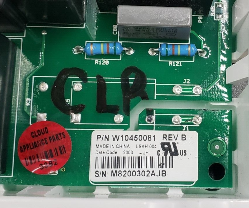 Genuine Whirlpool Dryer Control Board W10450081 Same Day Ship & 60 Days Warranty