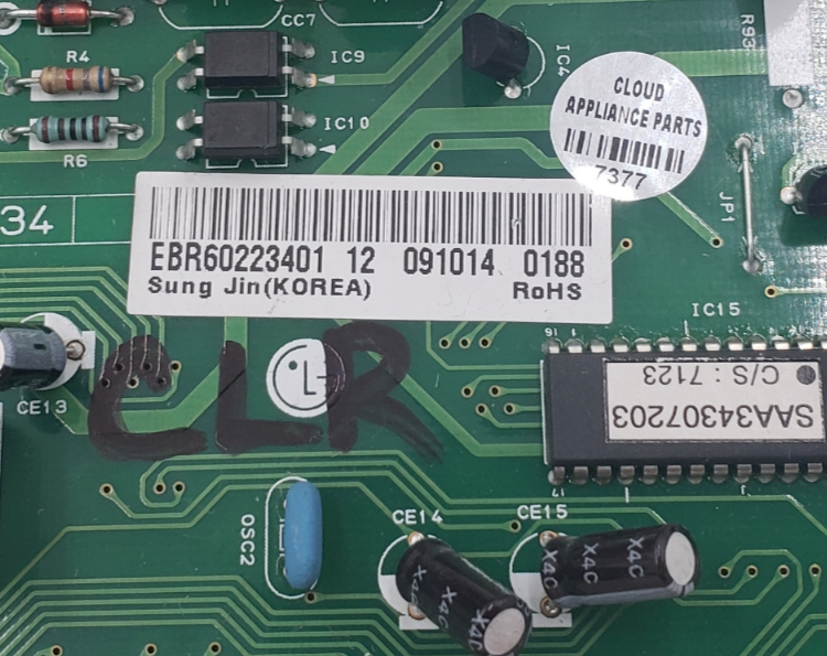 Genuine LG Refrigerator Control EBR60223401 Same Day Shipping & 60 Days Warranty