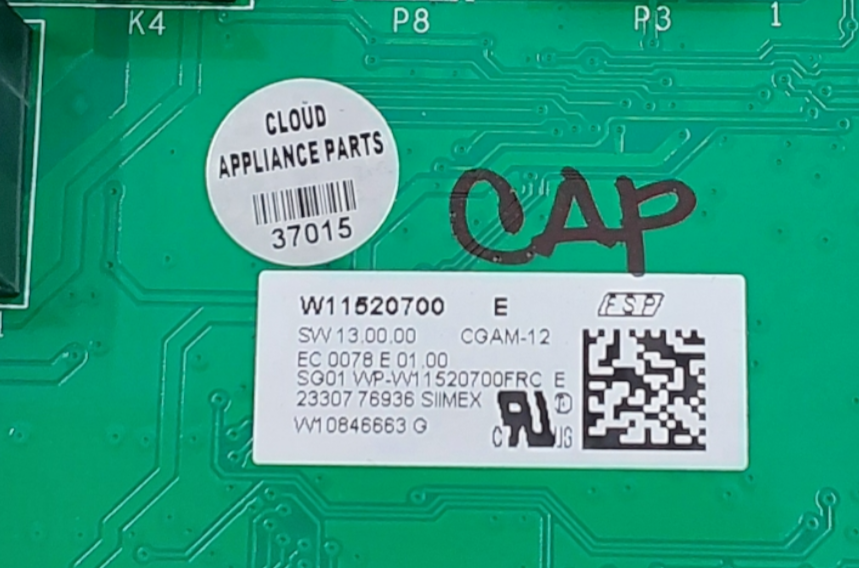 Genuine Whirlpool Oven Control Board W11520700 Same Day Ship & 60 Days Warranty*