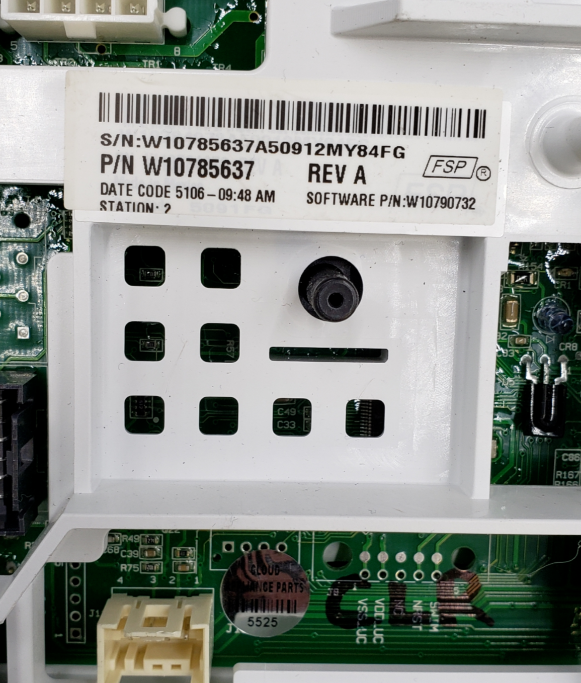 Genuine Whirlpool Washer Control W10785637 Same Day Shipping & *60 Days Warranty