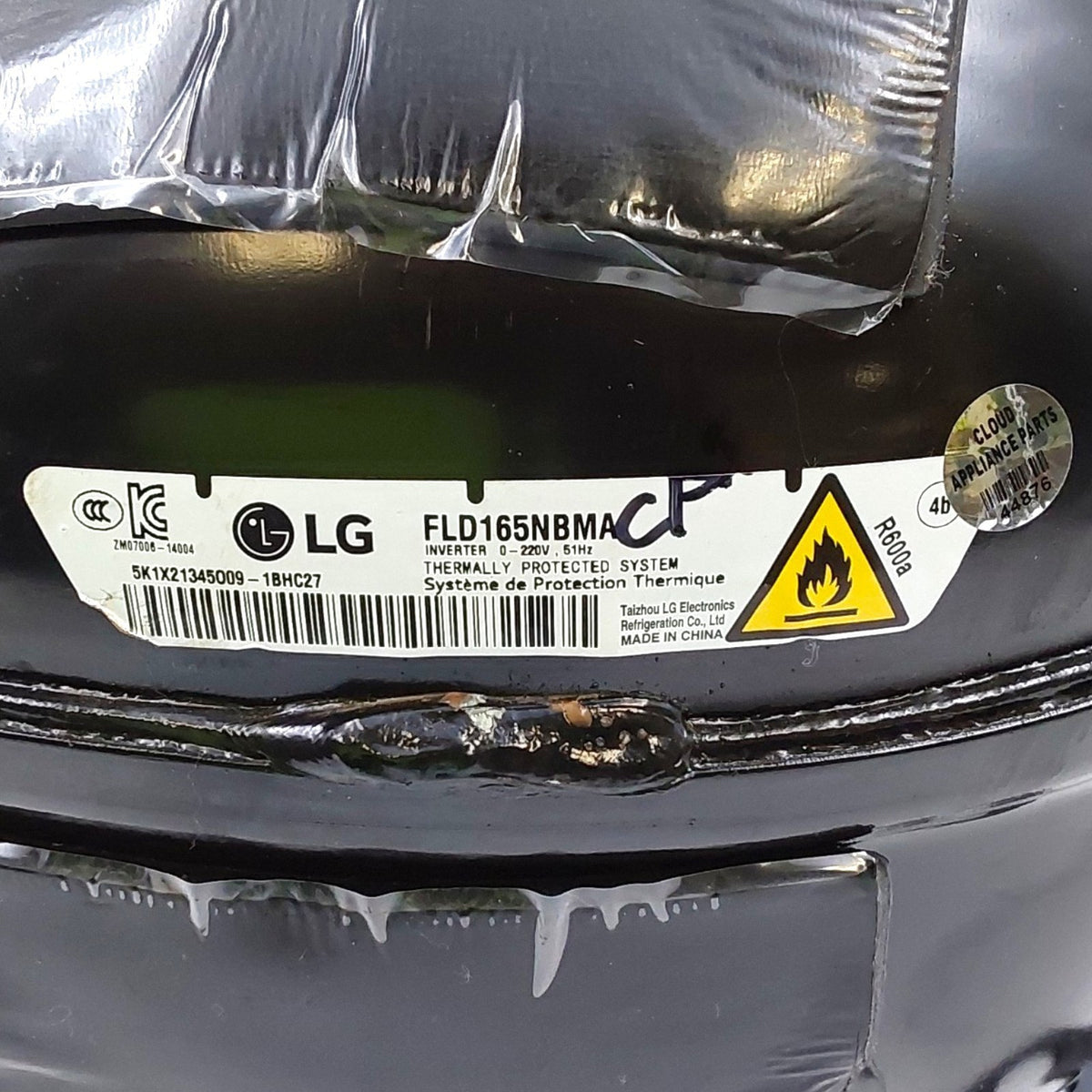 LG New Fridge Compressor Assembly FLD165NBMA  *Same Day Ship & 60 Days Warranty*