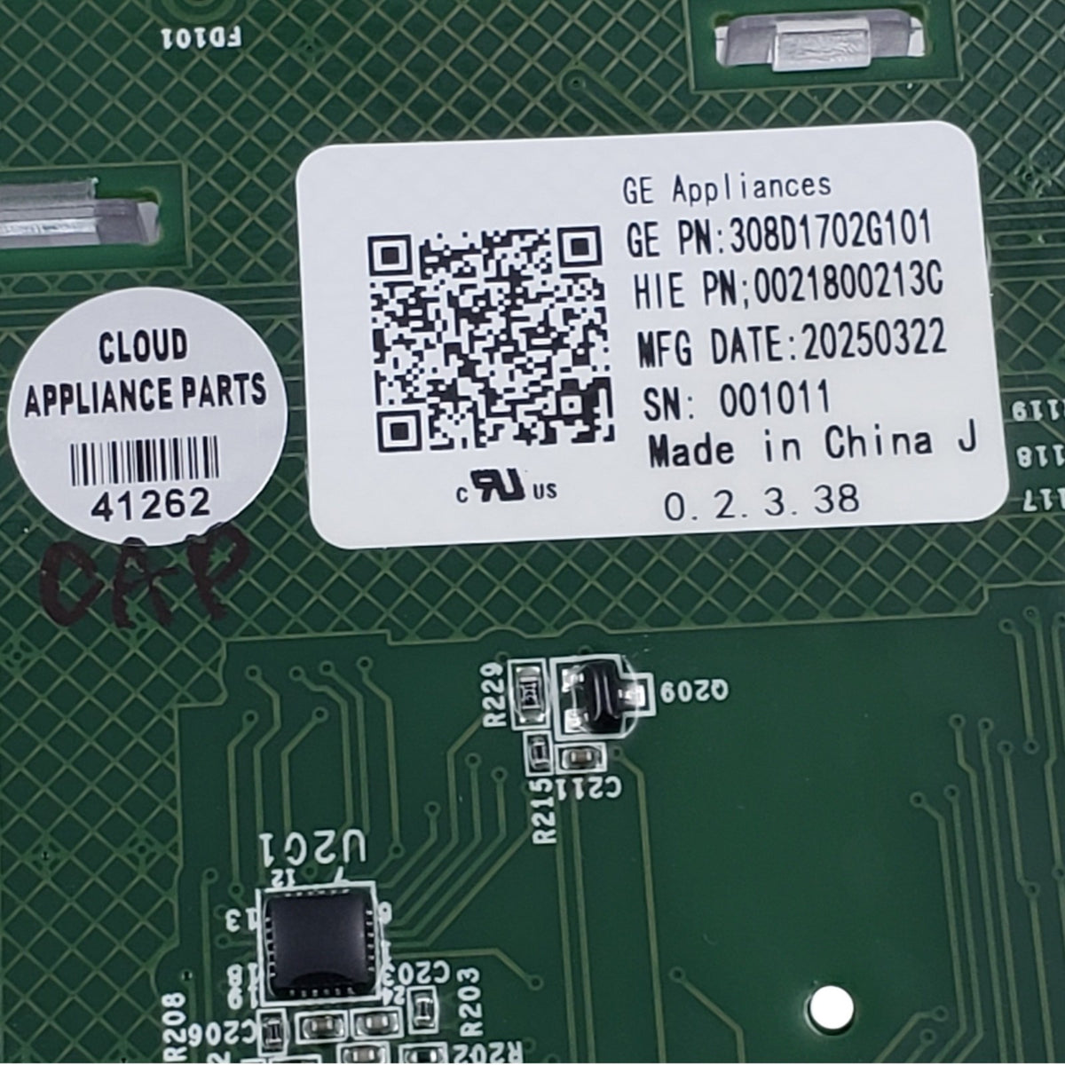 GE New Washer Control Board 308D1702G101  Same Day Ship & 60 Days Warranty